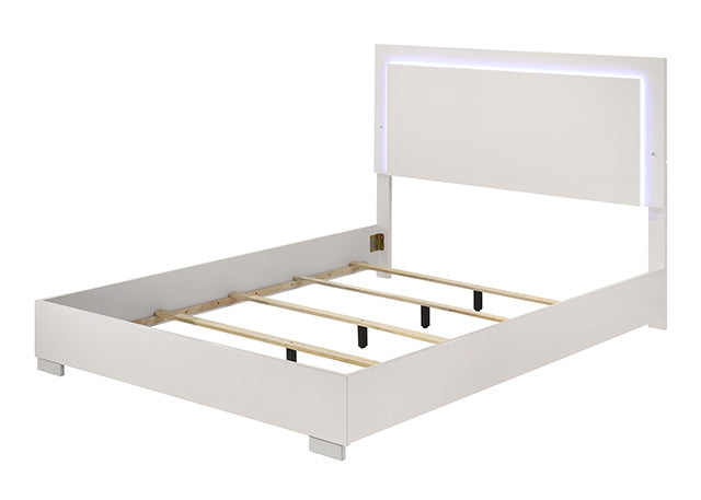 Sinistra Bed Beige, Black, White - Imperial Furniture (Las Vegas, NV) - Multi Location