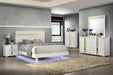 Lillestrom E.King, Queen, Full, & Full Bed Black & White - Imperial Furniture (Las Vegas, NV) - Multi Location