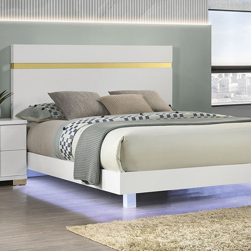 Lillestrom E.King, Queen, Full, & Full Bed Black & White - Imperial Furniture (Las Vegas, NV) - Multi Location