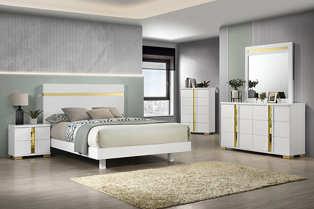Lillestrom E.King, Queen, Full, & Full Bed Black & White - Imperial Furniture (Las Vegas, NV) - Multi Location