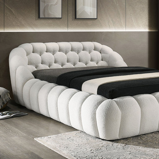 Newquay E.King & Queen Bed White, Grey, & Black - Imperial Furniture (Las Vegas, NV) - Multi Location