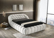 Newquay E.King & Queen Bed White, Grey, & Black - Imperial Furniture (Las Vegas, NV) - Multi Location