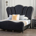 Melodi Parc E.King & Queen Bed Black & Silver - Imperial Furniture (Las Vegas, NV) - Multi Location