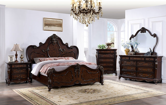 Roselli Bed Chrome & White - Imperial Furniture (Las Vegas, NV) - Multi Location