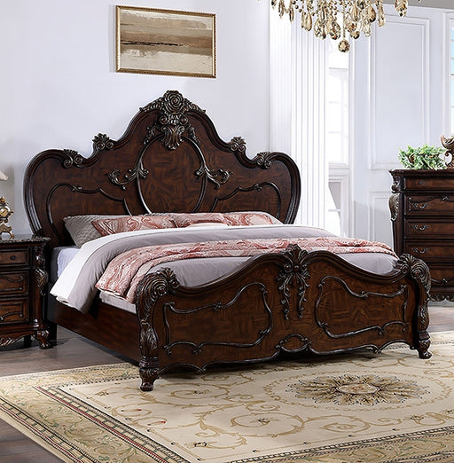 Roselli Bed Chrome & White - Imperial Furniture (Las Vegas, NV) - Multi Location