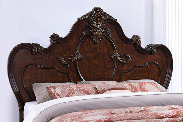 Roselli E.King & Queen Bed White & Chrome - Imperial Furniture (Las Vegas, NV) - Multi Location