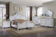 Roselli Bed Chrome & White - Imperial Furniture (Las Vegas, NV) - Multi Location