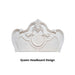 Roselli Bed Chrome & White - Imperial Furniture (Las Vegas, NV) - Multi Location