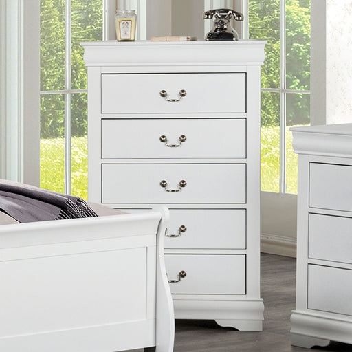 Louis Philippe Chest White - Imperial Furniture (Las Vegas, NV) - Multi Location