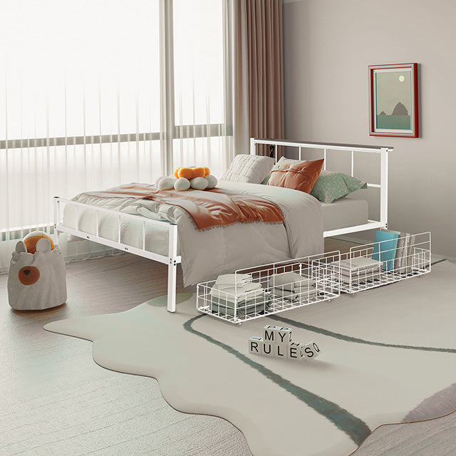 Nicoli Queen Metal Bed With Underbed Storage - Imperial Furniture (Las Vegas, NV) - Multi Location