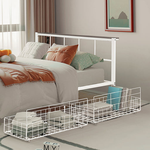 Nicoli Queen Metal Bed With Underbed Storage - Imperial Furniture (Las Vegas, NV) - Multi Location