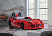 Trackster Bed White, Red,, Black, & Blue - Imperial Furniture (Las Vegas, NV) - Multi Location