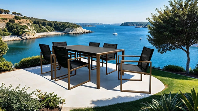Oswego 8 Pc. Outdoor Dining Set - Imperial Furniture (Las Vegas, NV) - Multi Location