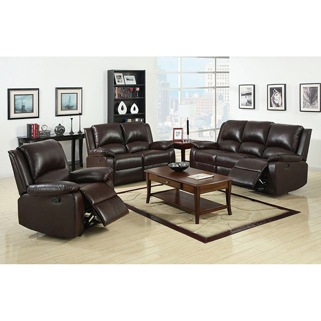 Oxford Rustic Dark Brown Motion Sofa - Imperial Furniture (Las Vegas, NV) - Multi Location