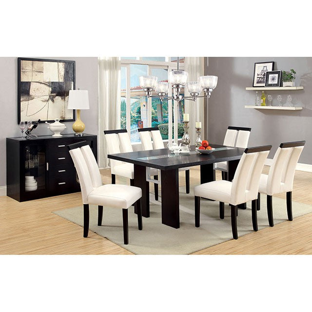 Luminar Black/White Side Chair (2/CTN) - Imperial Furniture (Las Vegas, NV) - Multi Location