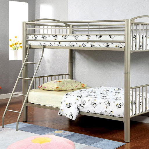 Lovia Metallic Gold Twin/Twin Bunk Bed - Imperial Furniture (Las Vegas, NV) - Multi Location