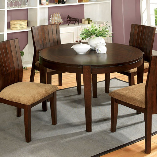 Ottawa Round Dining Table Brown - Imperial Furniture (Las Vegas, NV) - Multi Location
