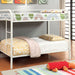 Rainbow Twin/Twin Bunk Bed Black, Silver, & White - Imperial Furniture (Las Vegas, NV) - Multi Location