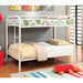 Rainbow Twin/Twin Bunk Bed Black, Silver, & White - Imperial Furniture (Las Vegas, NV) - Multi Location