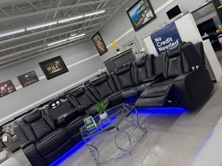 LED Power Reclining Sectional 🔥 - Imperial Furniture (Las Vegas, NV) - Multi Location