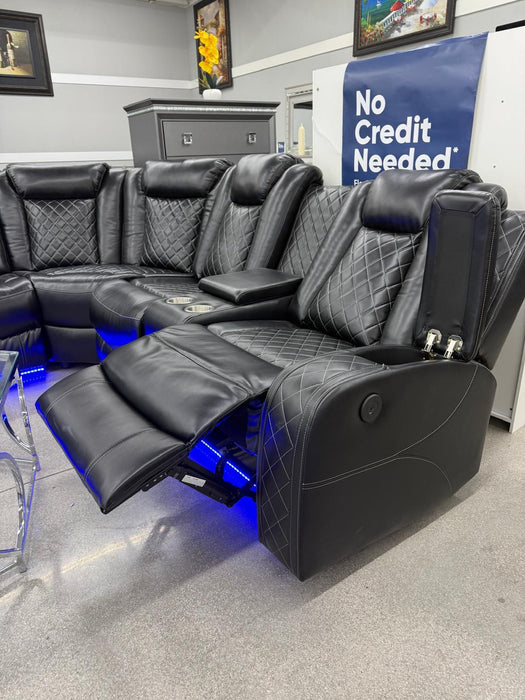 LED Power Reclining Sectional 🔥 - Imperial Furniture (Las Vegas, NV) - Multi Location