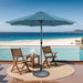 Soli 9' Outdoor Umbrella w/ Auto Tilt + 21" Round Base - Imperial Furniture (Las Vegas, NV) - Multi Location
