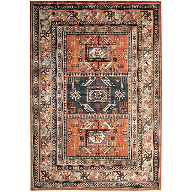 Mortsel Orange/Multi 5'3" X 7'6" Area Rug - Imperial Furniture (Las Vegas, NV) - Multi Location