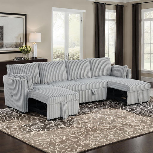 Denholme U-Sectional w/ Pull Out - Imperial Furniture (Las Vegas, NV) - Multi Location