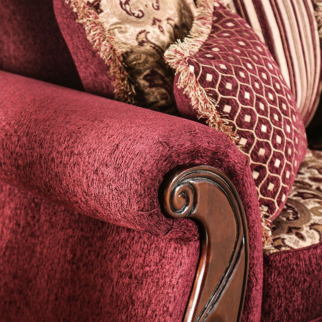 TABITHA Wine Love Seat, Wine - Imperial Furniture (Las Vegas, NV) - Multi Location
