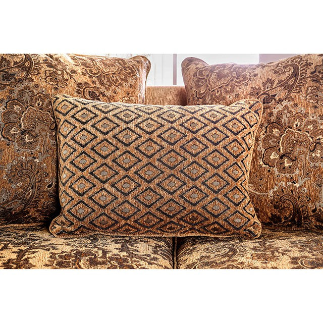 NICANOR Tan/Gold Sofa - Imperial Furniture (Las Vegas, NV) - Multi Location