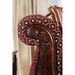 Quirino Burgundy/Dark Brown Love Seat - Imperial Furniture (Las Vegas, NV) - Multi Location
