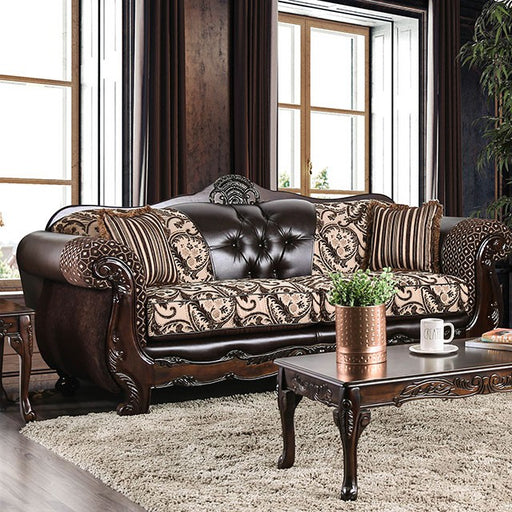 Quirino Light Brown/Dark Brown Sofa - Imperial Furniture (Las Vegas, NV) - Multi Location
