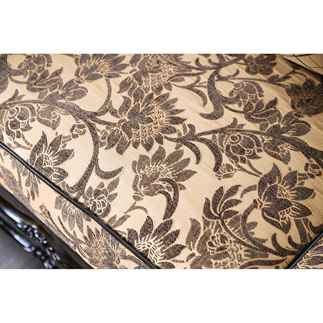 Quirino Tan/Dark Brown Love Seat - Imperial Furniture (Las Vegas, NV) - Multi Location