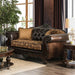 Quirino Tan/Dark Brown Love Seat - Imperial Furniture (Las Vegas, NV) - Multi Location