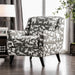 Patricia Ivory/Black Animal Pattern Chair - Imperial Furniture (Las Vegas, NV) - Multi Location